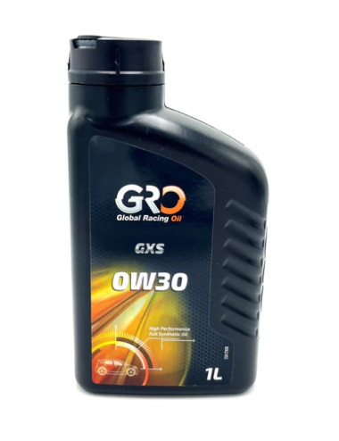 Aceite 100% sintético para vehículos ligeros GRO GXS 0W30 Formato Caja 12u  x 1L