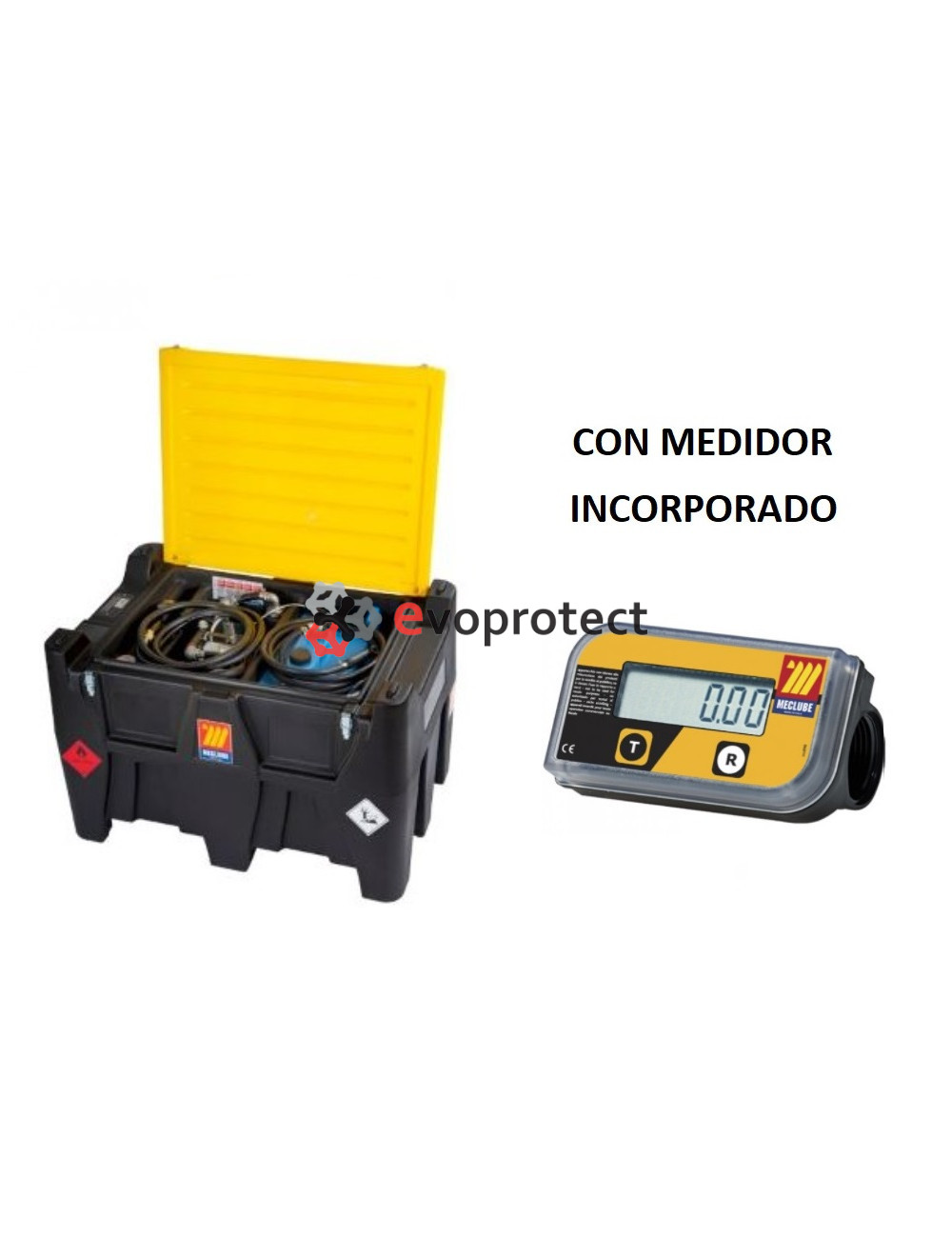 Depósito combinado transporte 400L Gasoil y 50L AdBlue MECLUBE CARRYTANK  con medidor Alimentación vca/vcc 12v Material del deposito Polietileno Tipo  de deposito Portátil GRG Volumen 450 L