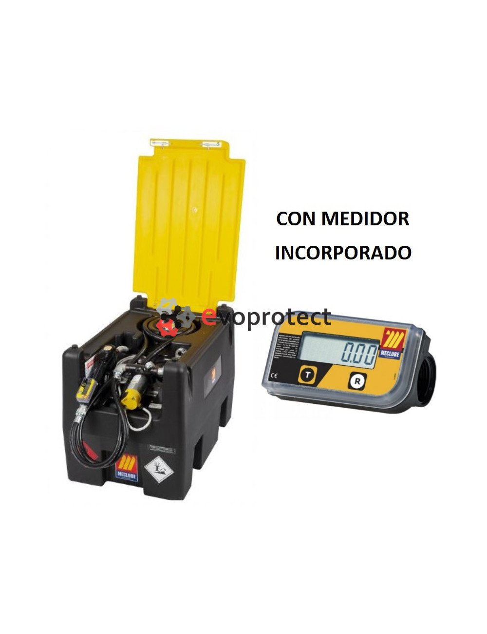 Depósito GRG para transporte gasóleo 220 Litros con medidor MECLUBE  DIESELTANK Alimentación vca/vcc 12v Material del deposito Polietileno Tipo  de deposito Portátil GRG Volumen 220 L