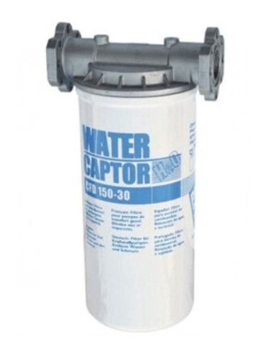 Filtro completo gran caudal absorbente de agua particulas 30 micras 150 L/min PIUSI WATER CAPTOR