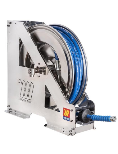Enrollador acero inoxidable automático de manguera para agua caliente 150ºC 200-400 Bar MECLUBE HDX-460