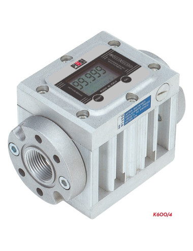 Medidor electrónico cuenta-litros para gasóleo 15-150 L/min PIUSI K600/4