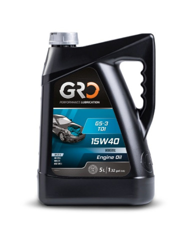 Aceite multigrado para motores diésel y gasolina de vehículo ligero GRO GS-3 TDI 15W40