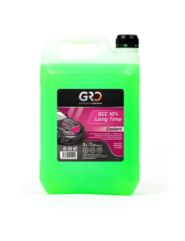 Líquido refrigerante y anticongelante GRO GCC-10% LONG TIME - VERDE