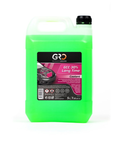 Líquido refrigerante y anticongelante GRO GCC- 30% LONG TIME - VERDE