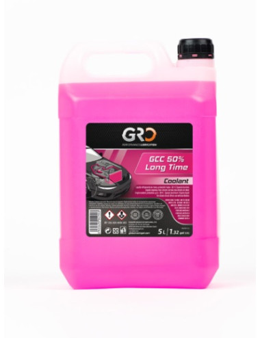 Líquido anticongelante y refrigerante GRO GCC- 50% LONG TIME - AMARILLO