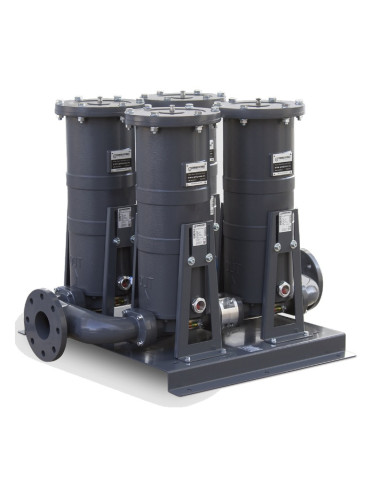 Equipo fijo de filtrado doble etapa para combustibles 700-1000 l/min separador impurezas y agua GESPASA FG700x2 / FG1000x2
