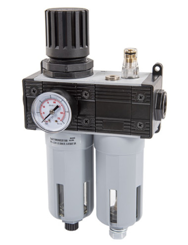 Regulador de presión de aire con filtro y lubricador MECLUBE